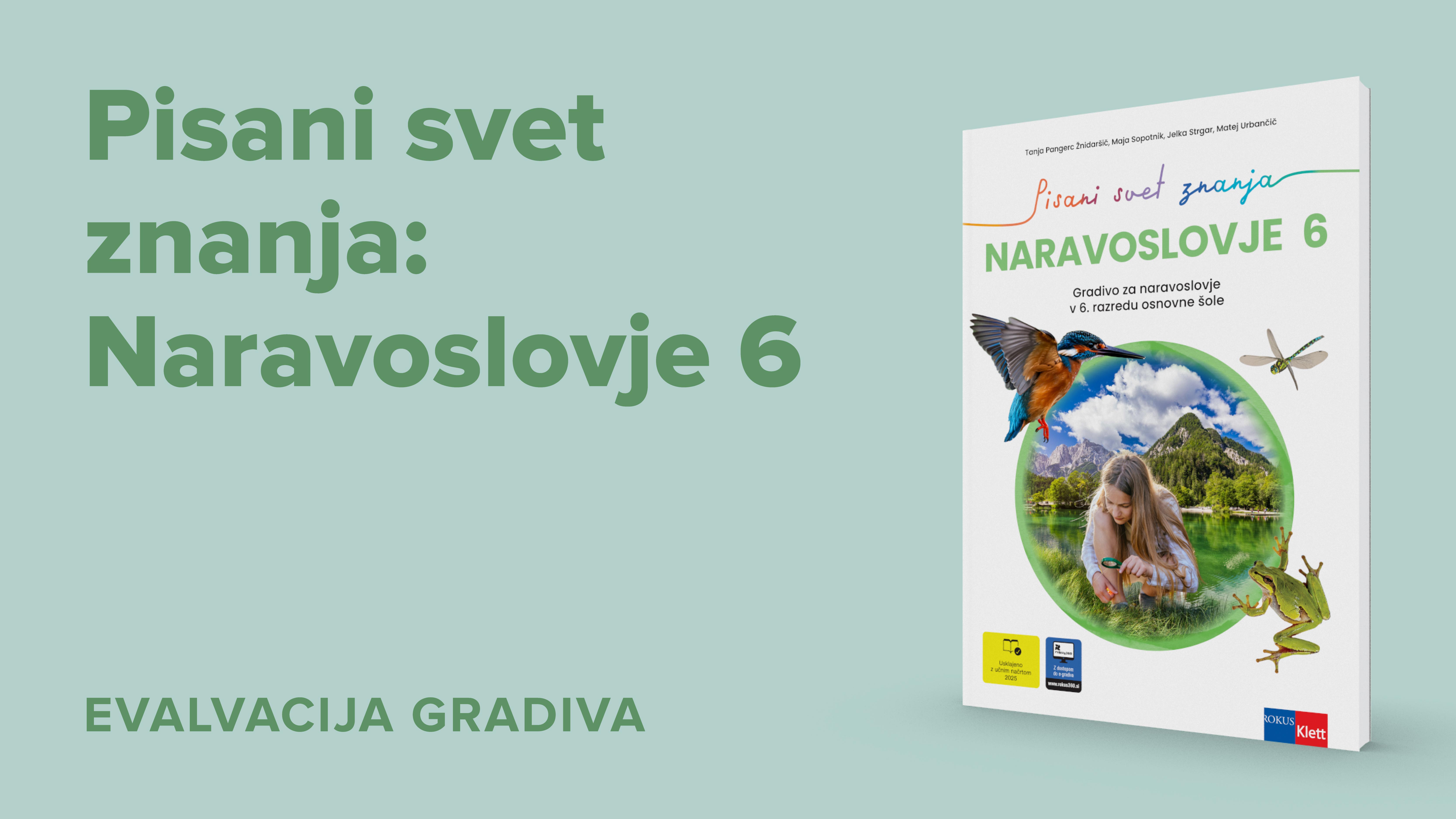 Pisani svet znanja: Naravoslovje 6 – Evalvacija gradiva 